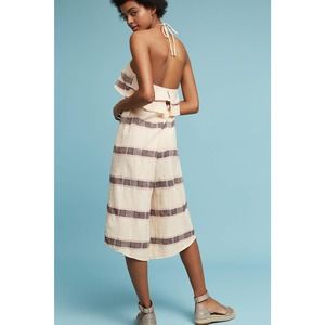 Anthropologie Marina Jumpsuit Peach Natural Large